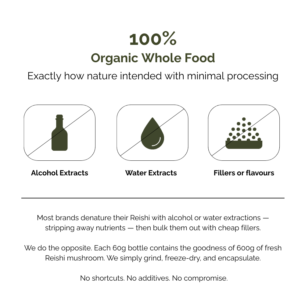 Australian Grown Reishi Mushroom Capsules