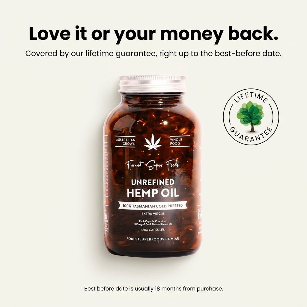 Unfiltered Hemp Seed Oil Capsules