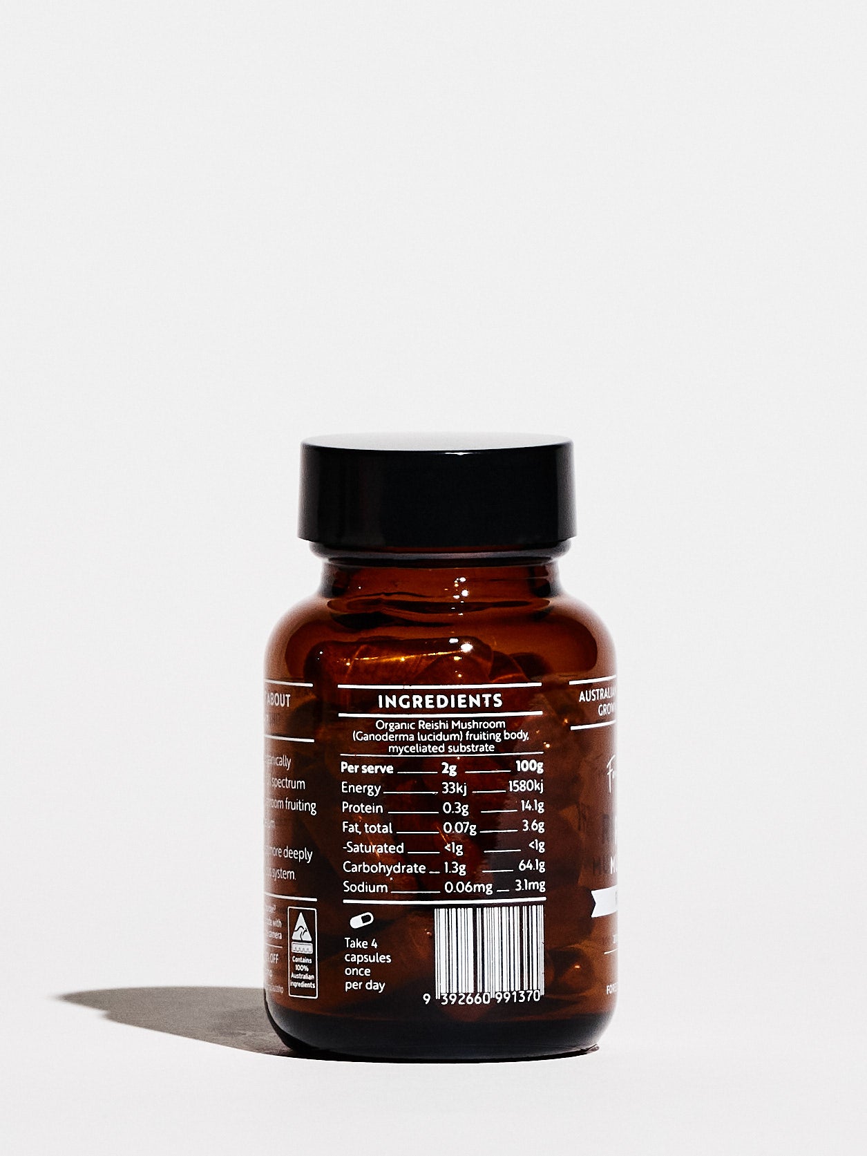 Mini Australian Grown Reishi Mushroom Capsules