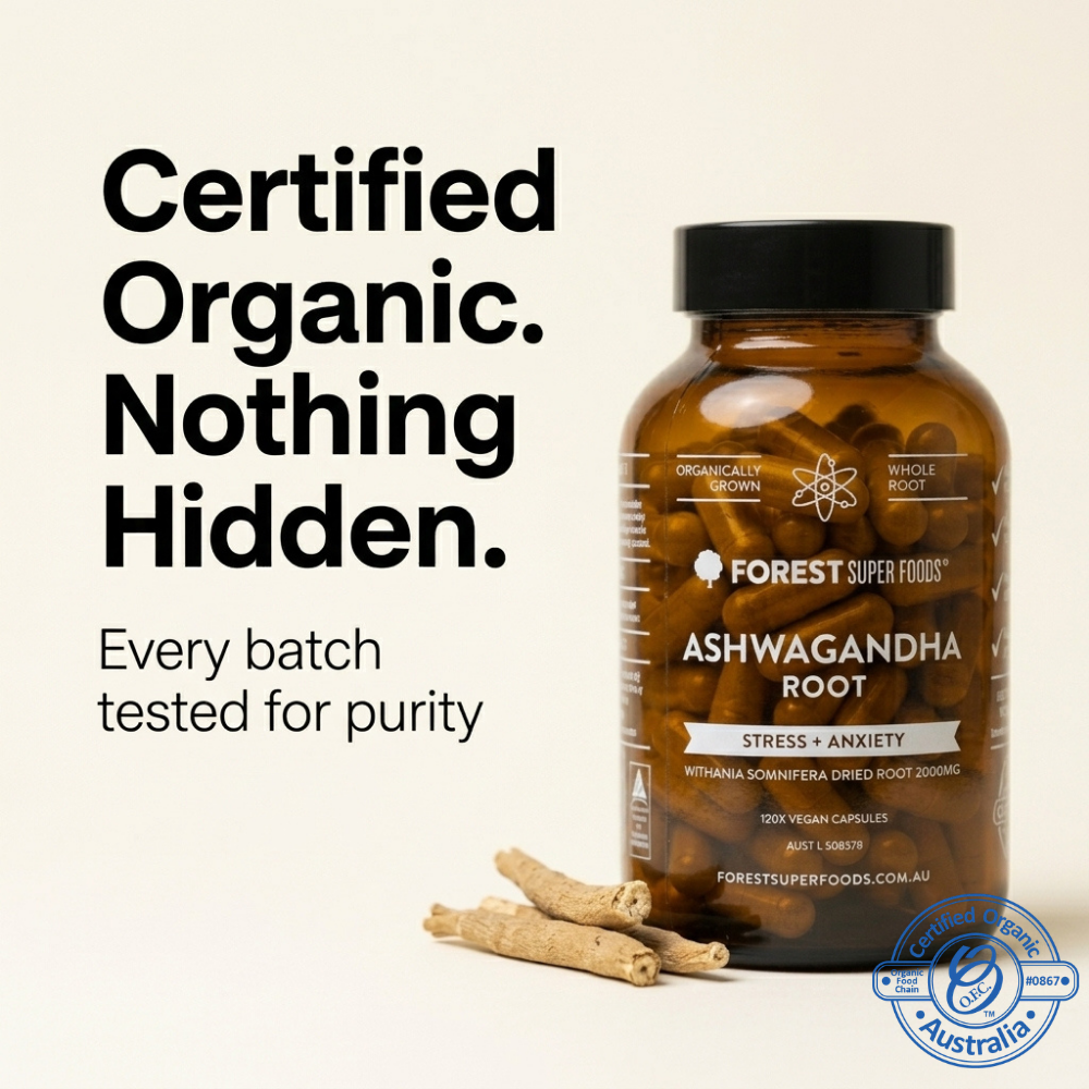 Ashwagandha Supplement Full-Jar | Try Whole-Food Capsules